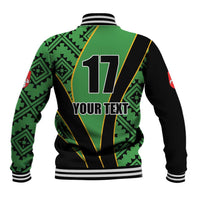 Republic of Lithuana Rugby Baseball Jacket Sporty Style