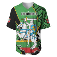 Republic of Lithuana Rugby Baseball Jersey Sporty Style