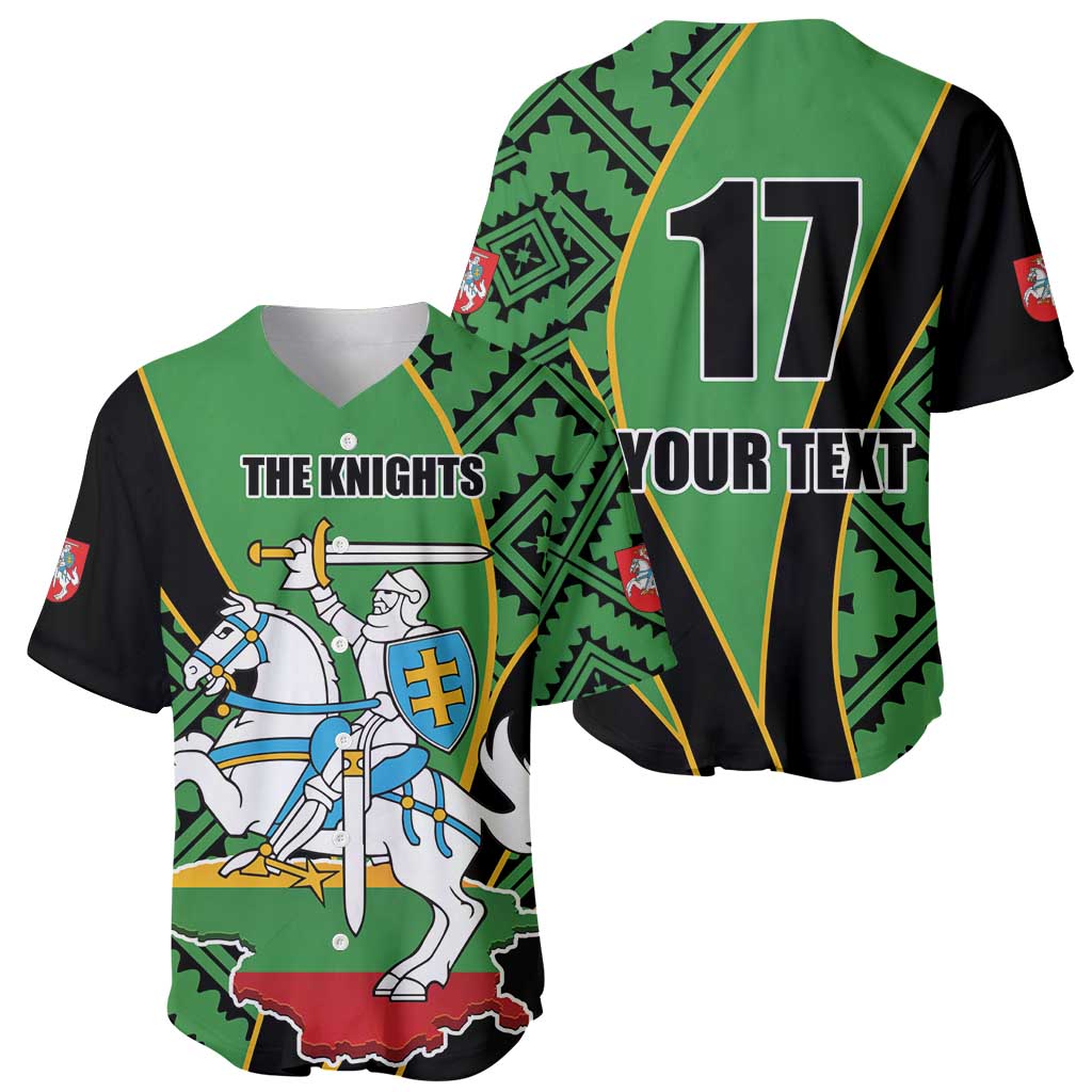 Republic of Lithuana Rugby Baseball Jersey Sporty Style