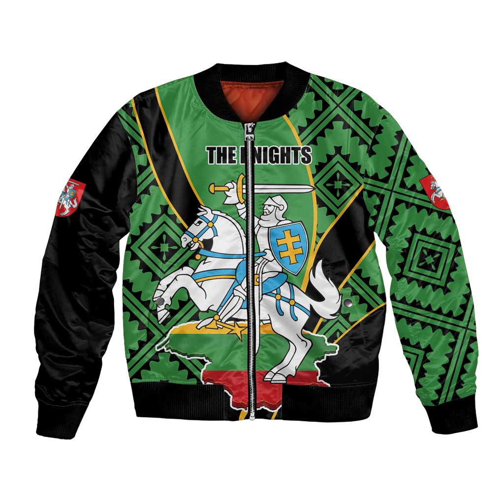 Republic of Lithuana Rugby Bomber Jacket Sporty Style