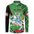 Republic of Lithuana Rugby Button Sweatshirt Sporty Style