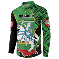 Republic of Lithuana Rugby Button Sweatshirt Sporty Style