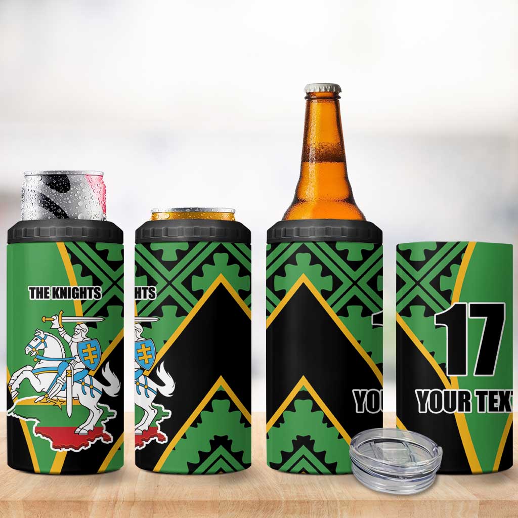 Republic of Lithuana Rugby 4 in 1 Can Cooler Tumbler Sporty Style