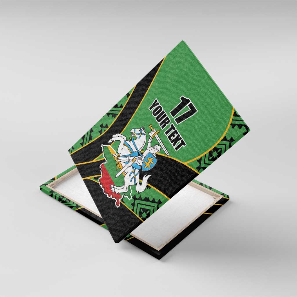 Republic of Lithuana Rugby Canvas Wall Art Sporty Style