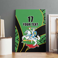 Republic of Lithuana Rugby Canvas Wall Art Sporty Style