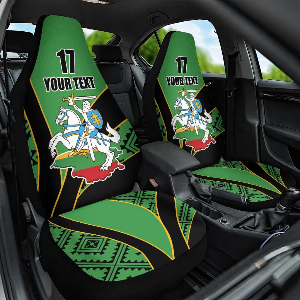 Republic of Lithuana Rugby Car Seat Cover Sporty Style