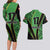 Republic of Lithuana Rugby Couples Matching Long Sleeve Bodycon Dress and Hawaiian Shirt Sporty Style