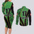 Republic of Lithuana Rugby Couples Matching Long Sleeve Bodycon Dress and Long Sleeve Button Shirt Sporty Style