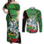 Republic of Lithuana Rugby Couples Matching Off Shoulder Maxi Dress and Long Sleeve Button Shirt Sporty Style
