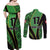Republic of Lithuana Rugby Couples Matching Off Shoulder Maxi Dress and Long Sleeve Button Shirt Sporty Style