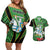Republic of Lithuana Rugby Couples Matching Off Shoulder Short Dress and Hawaiian Shirt Sporty Style