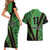 Republic of Lithuana Rugby Couples Matching Short Sleeve Bodycon Dress and Hawaiian Shirt Sporty Style
