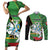 Republic of Lithuana Rugby Couples Matching Short Sleeve Bodycon Dress and Long Sleeve Button Shirt Sporty Style