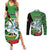 Republic of Lithuana Rugby Couples Matching Summer Maxi Dress and Long Sleeve Button Shirt Sporty Style