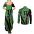 Republic of Lithuana Rugby Couples Matching Summer Maxi Dress and Long Sleeve Button Shirt Sporty Style