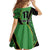 Republic of Lithuana Rugby Family Matching Off The Shoulder Long Sleeve Dress and Hawaiian Shirt Sporty Style