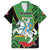 Republic of Lithuana Rugby Family Matching Off The Shoulder Long Sleeve Dress and Hawaiian Shirt Sporty Style