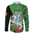 Republic of Lithuana Rugby Family Matching Off The Shoulder Long Sleeve Dress and Hawaiian Shirt Sporty Style