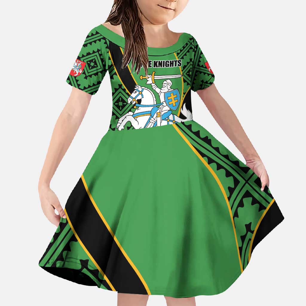Republic of Lithuana Rugby Family Matching Off Shoulder Maxi Dress and Hawaiian Shirt Sporty Style