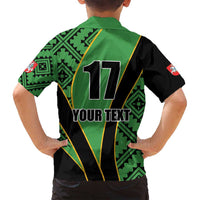 Republic of Lithuana Rugby Family Matching Puletasi and Hawaiian Shirt Sporty Style