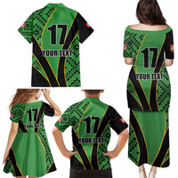 Republic of Lithuana Rugby Family Matching Puletasi and Hawaiian Shirt Sporty Style