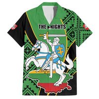 Republic of Lithuana Rugby Family Matching Puletasi and Hawaiian Shirt Sporty Style
