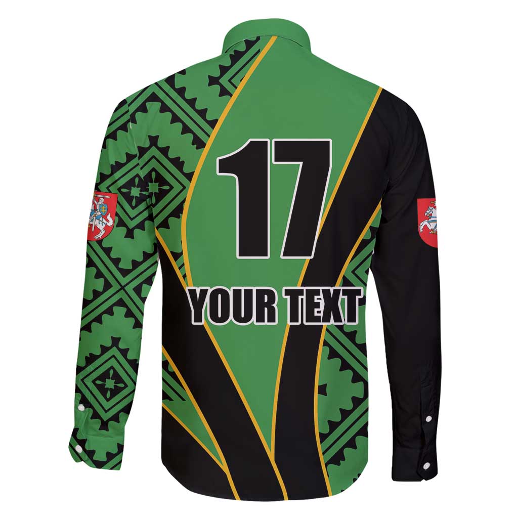 Republic of Lithuana Rugby Family Matching Puletasi and Hawaiian Shirt Sporty Style