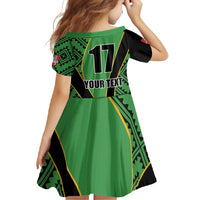 Republic of Lithuana Rugby Family Matching Short Sleeve Bodycon Dress and Hawaiian Shirt Sporty Style