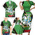 Republic of Lithuana Rugby Family Matching Short Sleeve Bodycon Dress and Hawaiian Shirt Sporty Style