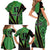 Republic of Lithuana Rugby Family Matching Short Sleeve Bodycon Dress and Hawaiian Shirt Sporty Style