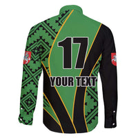Republic of Lithuana Rugby Family Matching Short Sleeve Bodycon Dress and Hawaiian Shirt Sporty Style