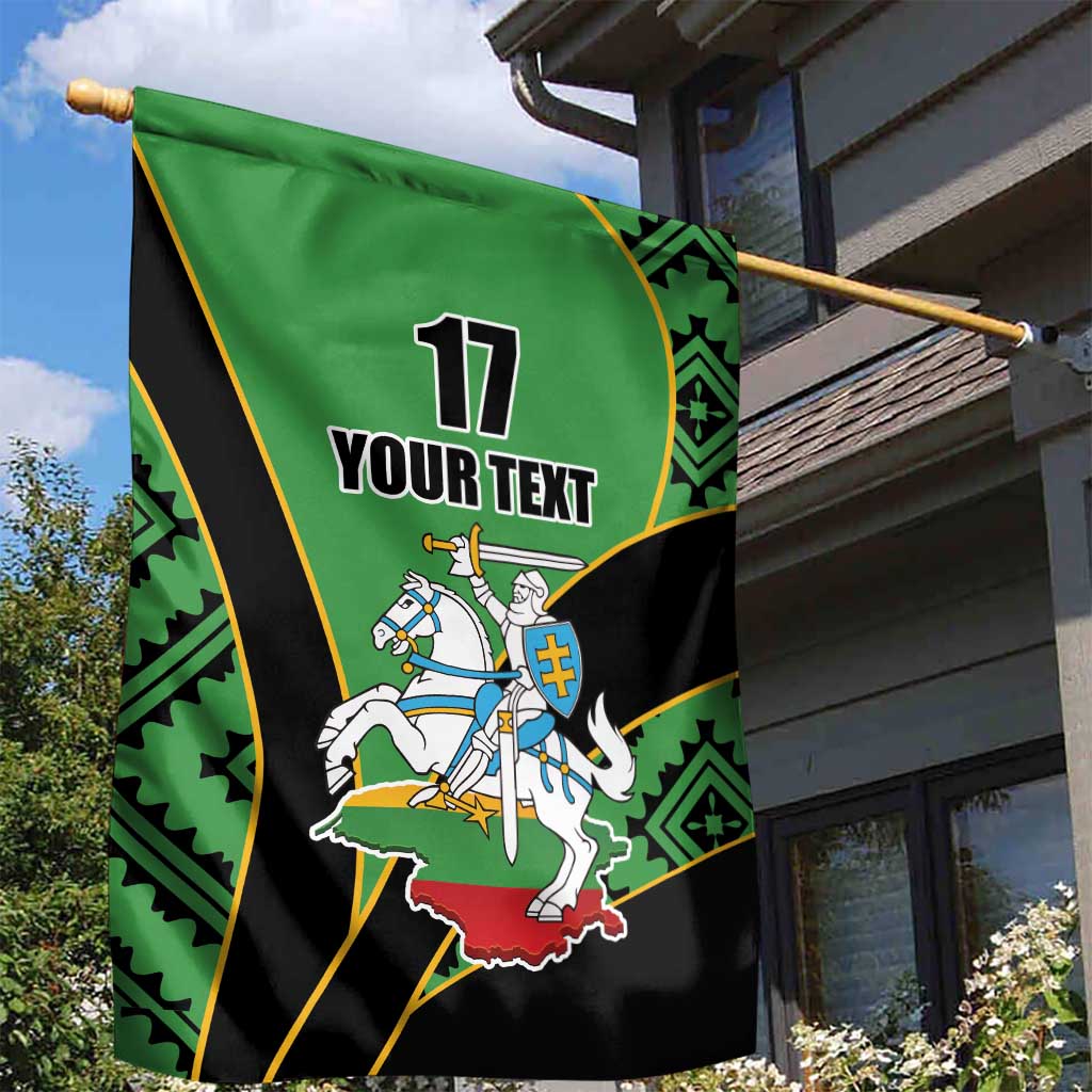 Republic of Lithuana Rugby Garden Flag Sporty Style