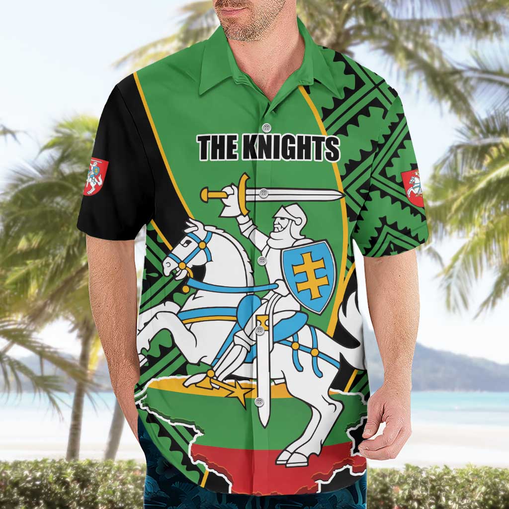 Republic of Lithuana Rugby Hawaiian Shirt Sporty Style