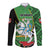 Republic of Lithuana Rugby Long Sleeve Button Shirt Sporty Style