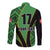 Republic of Lithuana Rugby Long Sleeve Button Shirt Sporty Style