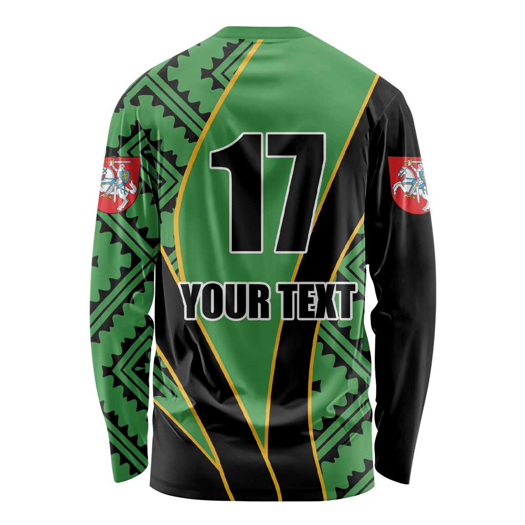 Republic of Lithuana Rugby Long Sleeve Shirt Sporty Style
