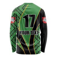 Republic of Lithuana Rugby Long Sleeve Shirt Sporty Style
