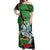 Republic of Lithuana Rugby Off Shoulder Maxi Dress Sporty Style