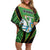 Republic of Lithuana Rugby Off Shoulder Short Dress Sporty Style