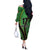 Republic of Lithuana Rugby Off The Shoulder Long Sleeve Dress Sporty Style