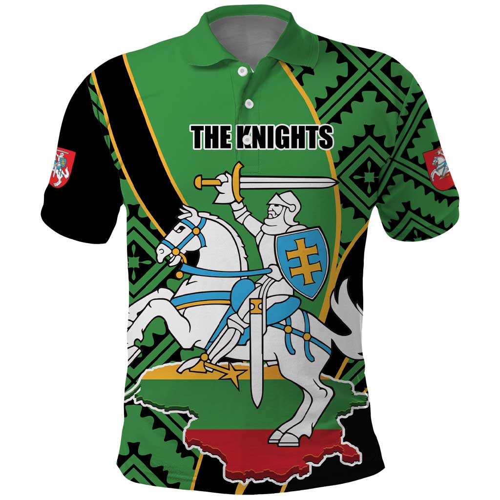 Republic of Lithuana Rugby Polo Shirt Sporty Style