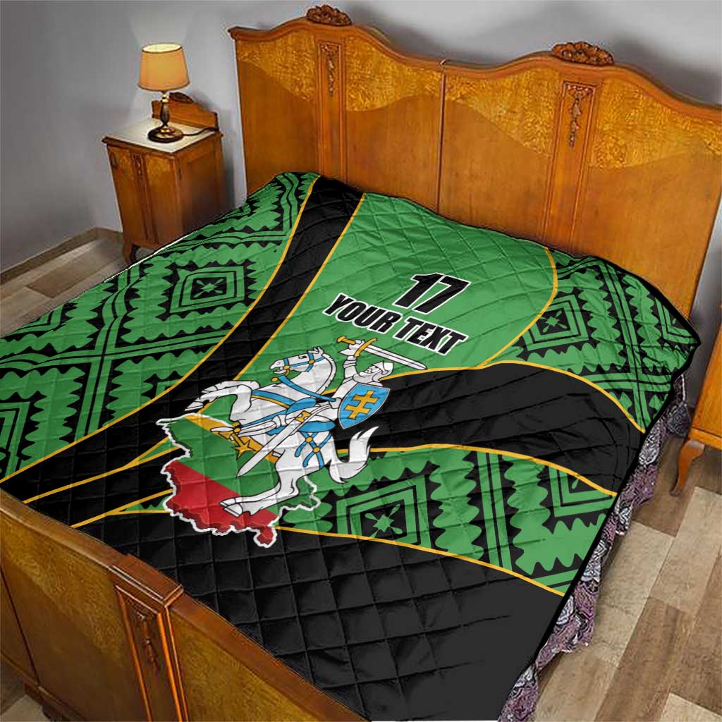 Republic of Lithuana Rugby Quilt Sporty Style
