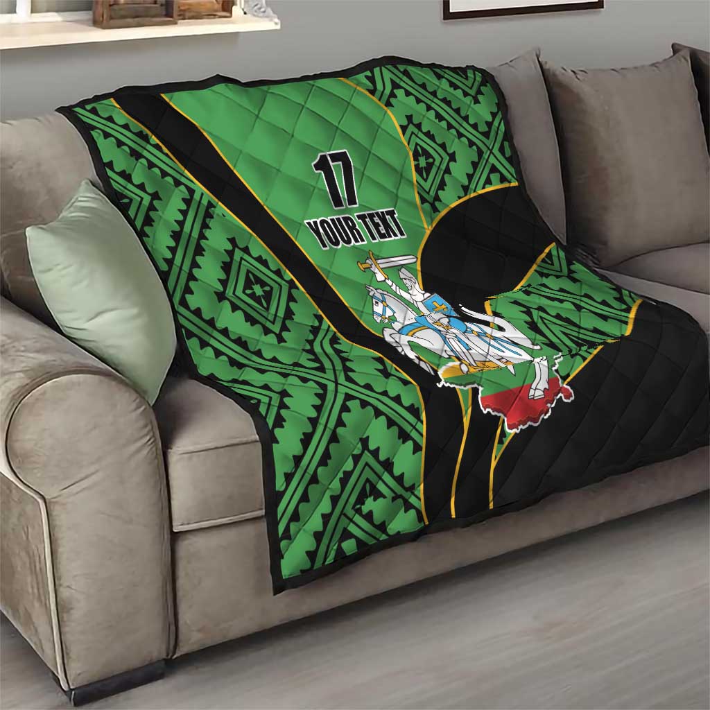 Republic of Lithuana Rugby Quilt Sporty Style