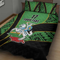 Republic of Lithuana Rugby Quilt Bed Set Sporty Style