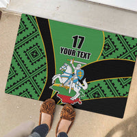 Republic of Lithuana Rugby Rubber Doormat Sporty Style