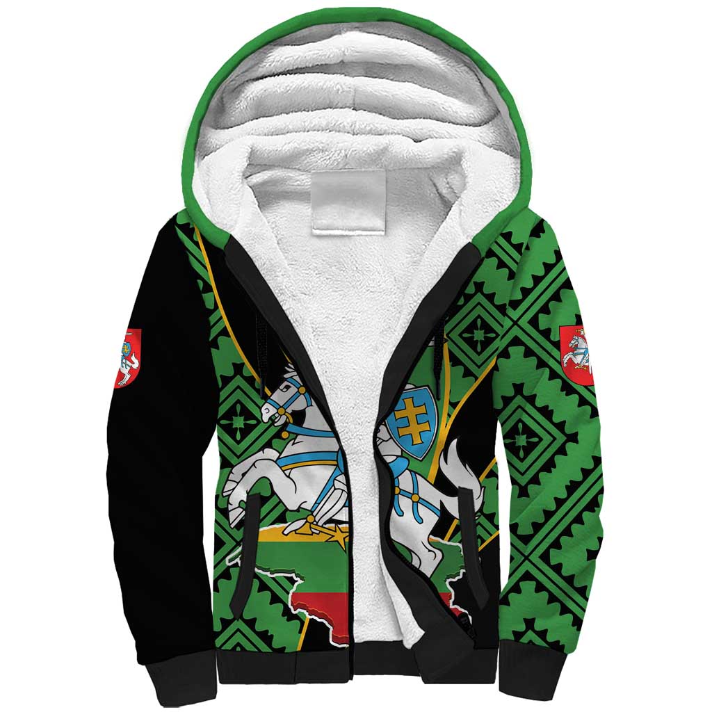 Republic of Lithuana Rugby Sherpa Hoodie Sporty Style