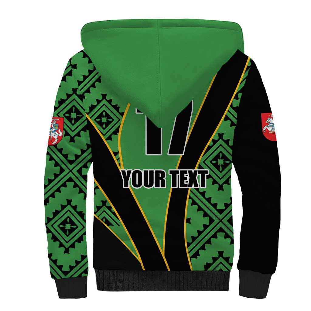 Republic of Lithuana Rugby Sherpa Hoodie Sporty Style