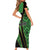 Republic of Lithuana Rugby Short Sleeve Bodycon Dress Sporty Style