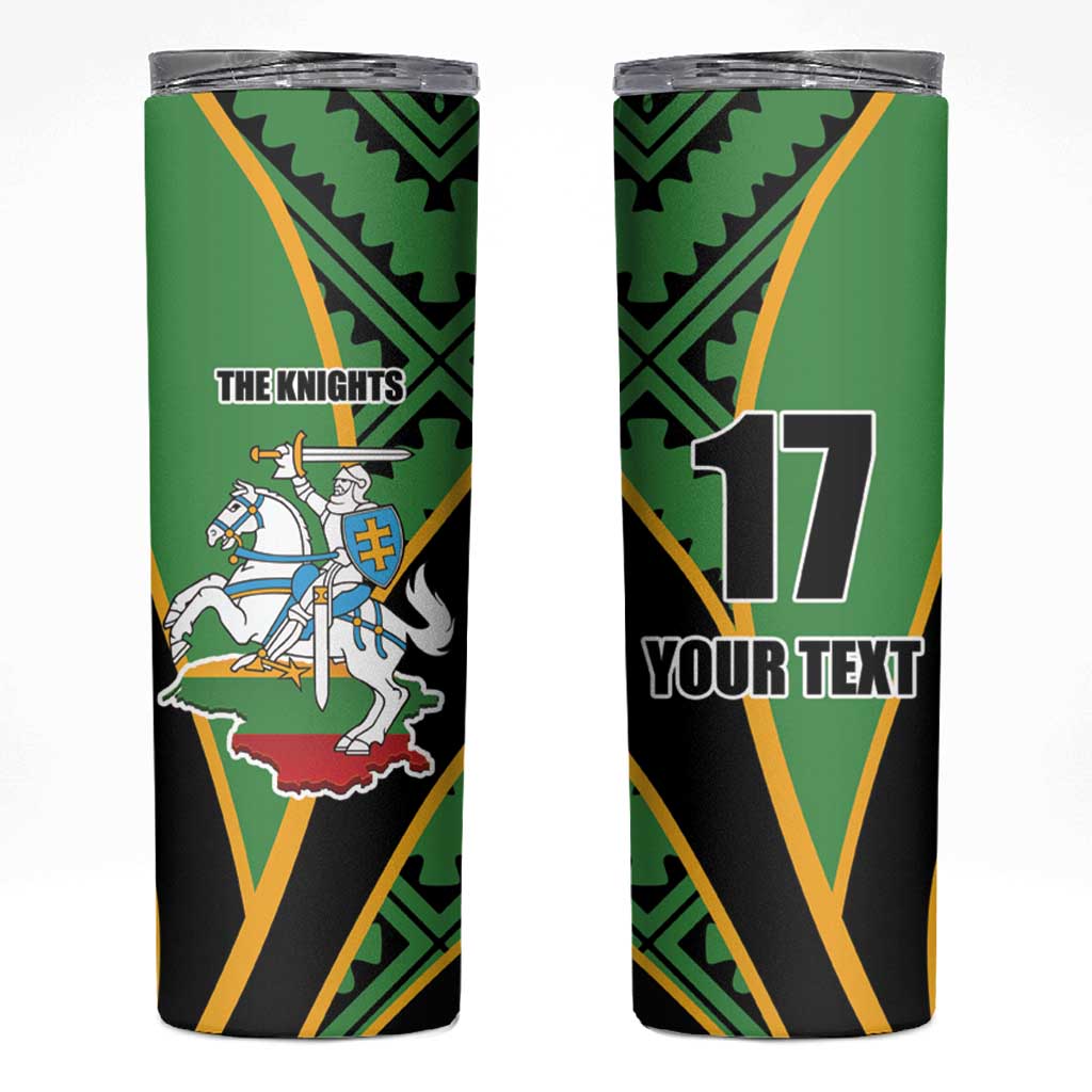 Republic of Lithuana Rugby Skinny Tumbler Sporty Style