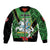 Republic of Lithuana Rugby Sleeve Zip Bomber Jacket Sporty Style